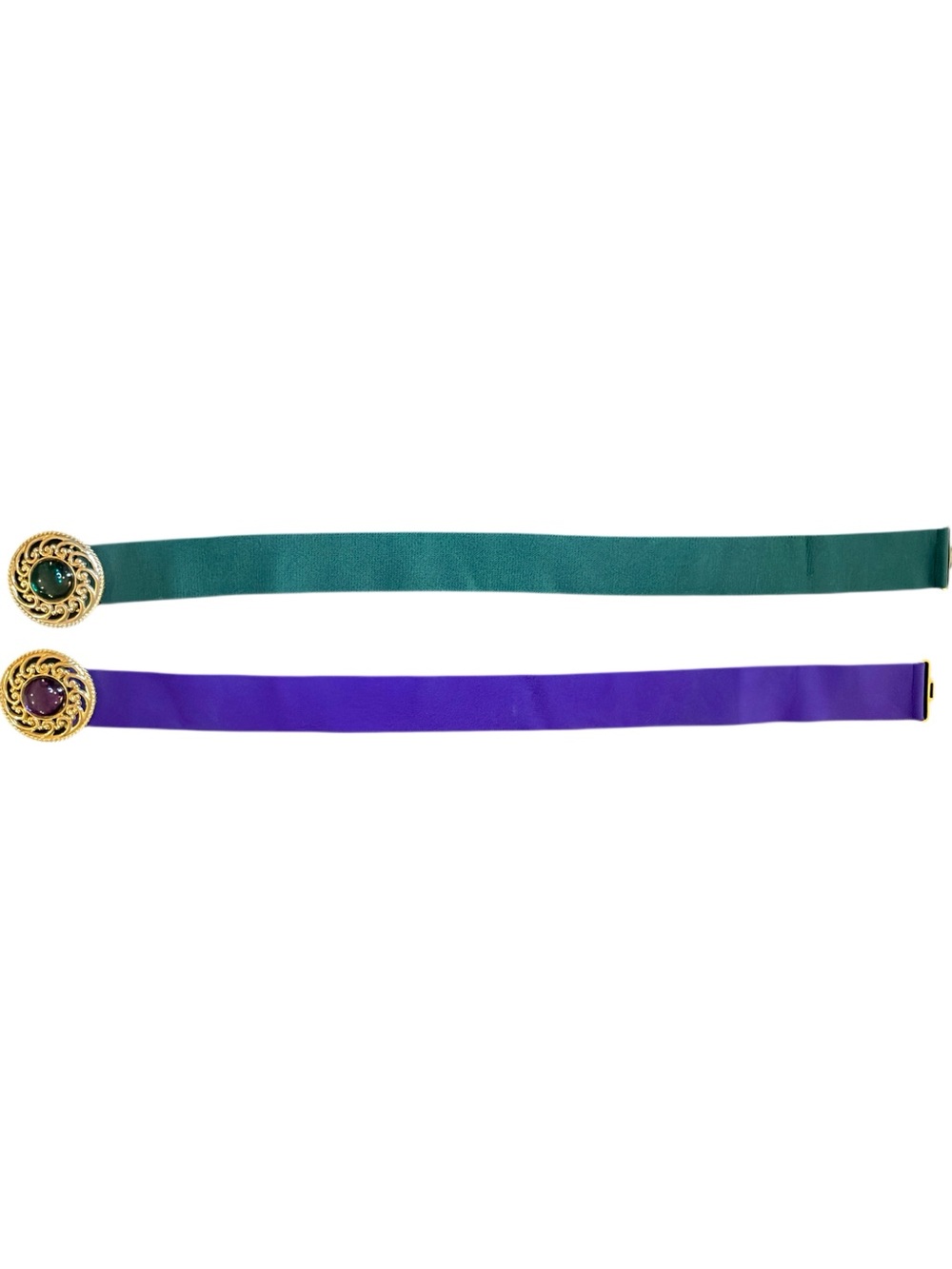 Vintage Stretchy Gemstone Belts (set of 2)